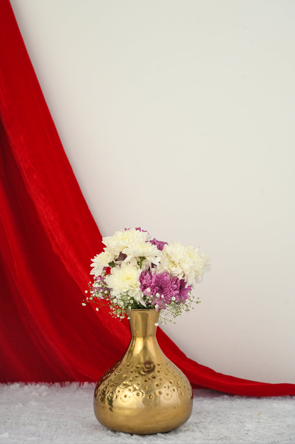 Gold Plated Iron Decorative Table Vase