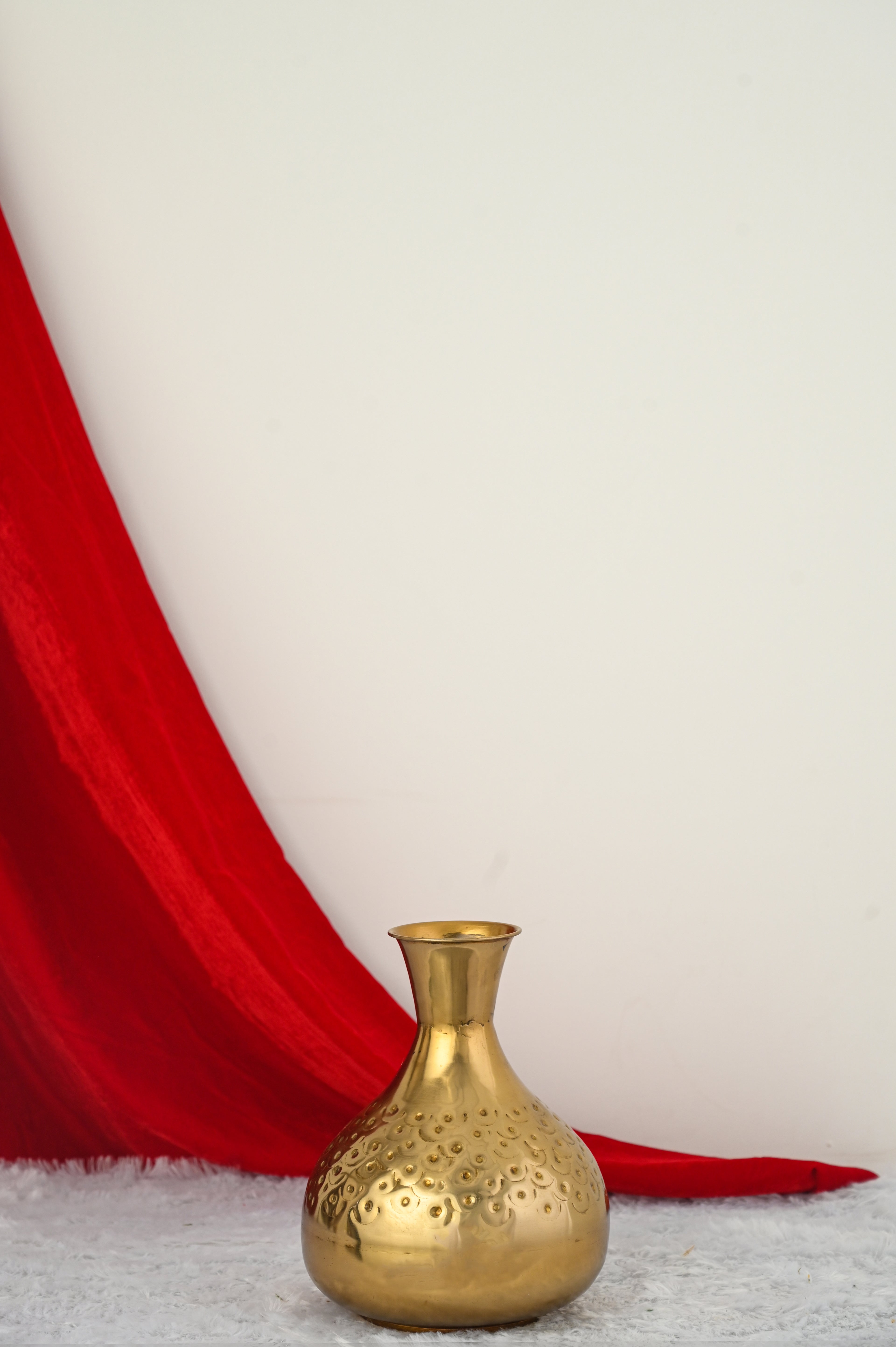 Gold Plated Iron Decorative Table Vase