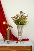 Silver Coated Decorative Iron Vase – 18 Inch
