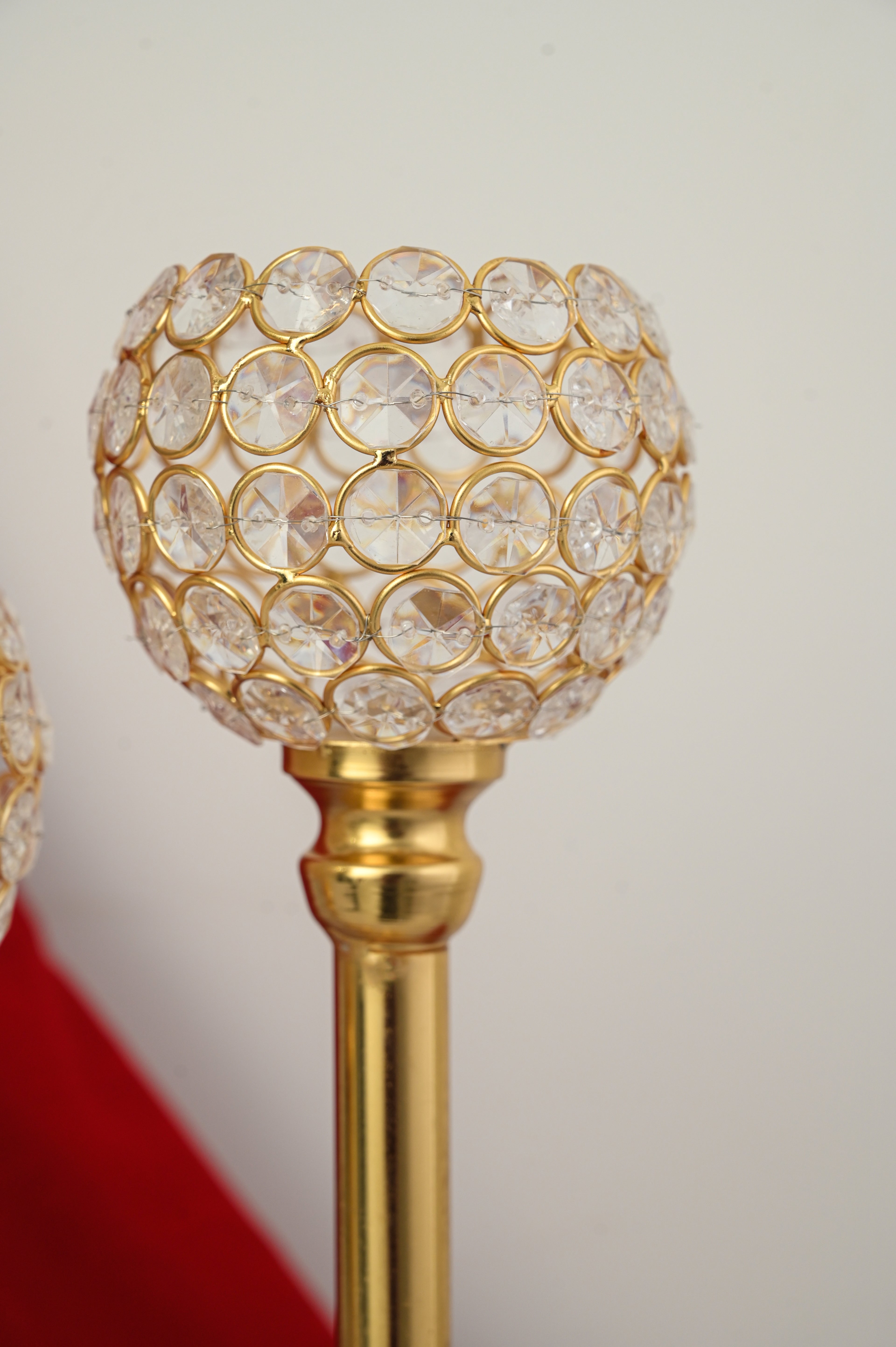 Crystal Globe Candle Stand (Set of 3)